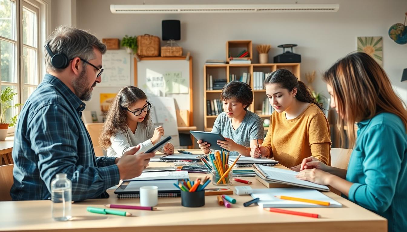 Digital learning platform with online study materials